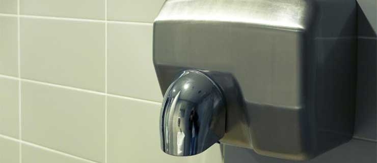 Инсталиране на сешоар за ръце